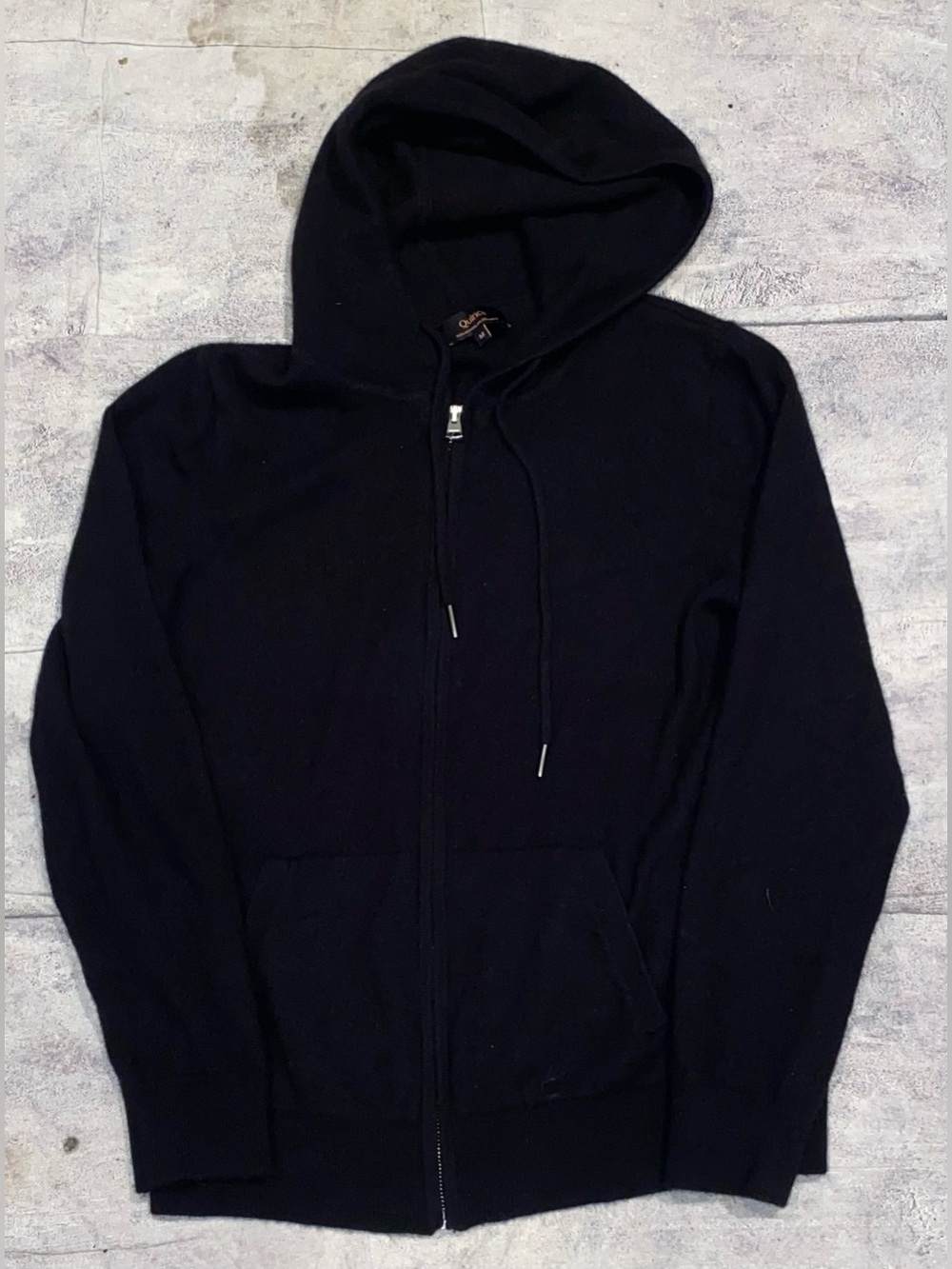 Quince 100% Mongolian Cashmere Full Zip Up Hoodie Sweatshirt Sweater M Women’s